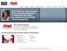 Tablet Screenshot of mcdavisco.com
